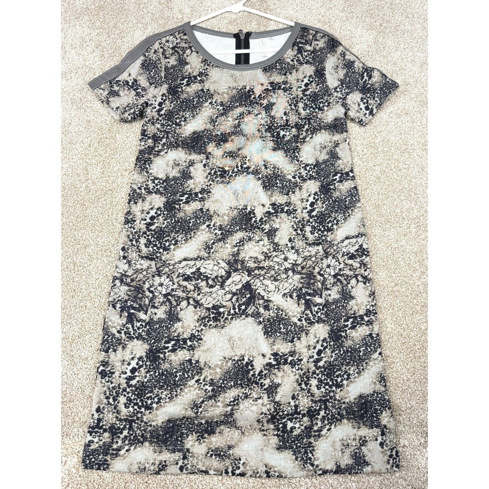 NEW Grey State Dress Lynx Fleur Cotton T-Shirt Black Tan 2 Boho Streetwear XS